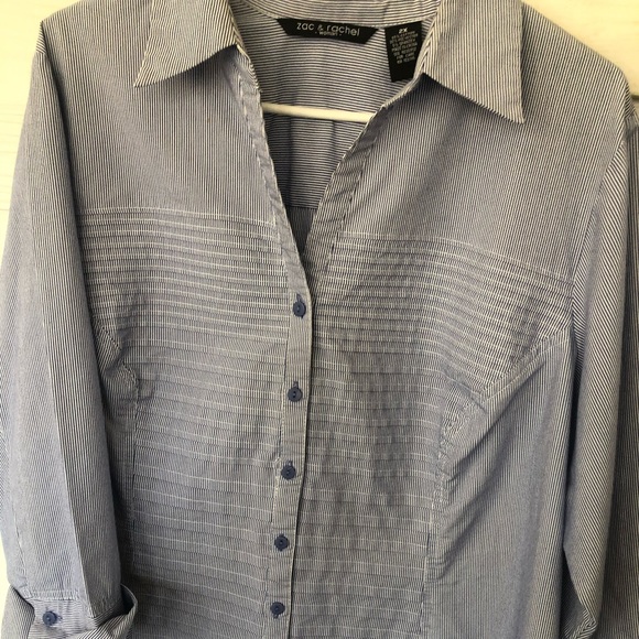 Zac & Rachel Tops - Plus Zac and Rachel Woman button down blouse 2X